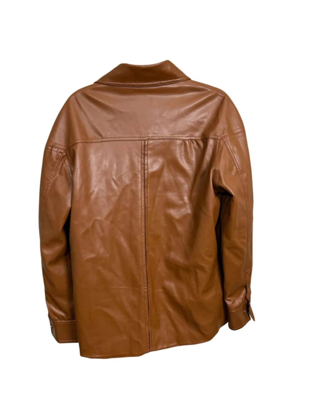 Vintage Streets of Laredo Faux Leather Sherpa Lined Western Jacket Brown L